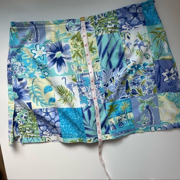 Palm Lily Skirt, Skirt-Short Mini Floral Sz6 - Picture 8 of 9